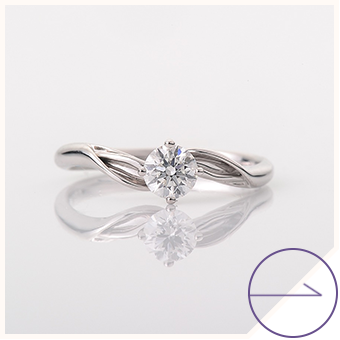 ウェーブダイヤリング